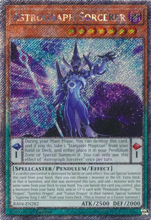 Astrograph Sorcerer - RA04-EN282 - (Platinum Secret Rare) - 1st Edition